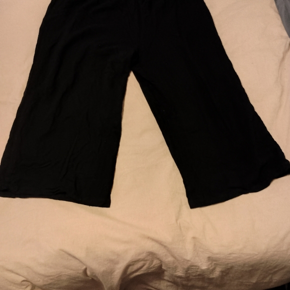 NWT Womens 2xl black wide legged ankle pants - Picture 4 of 8